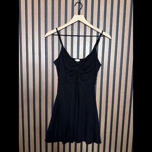 Garage Dress Small Black Fabric Stretch Sleeveless Front Twist Intimate Camisole